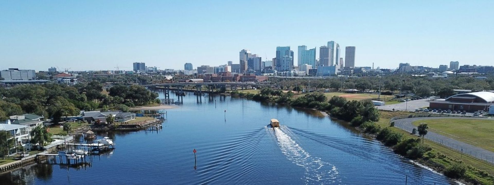 Aerial Drone Photography of downtown Tampa, Florida