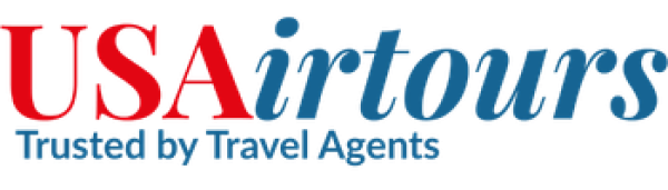 USAirtours Logo with bold strapline