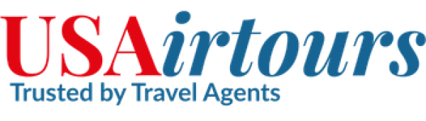 USAirtours Logo with bold strapline